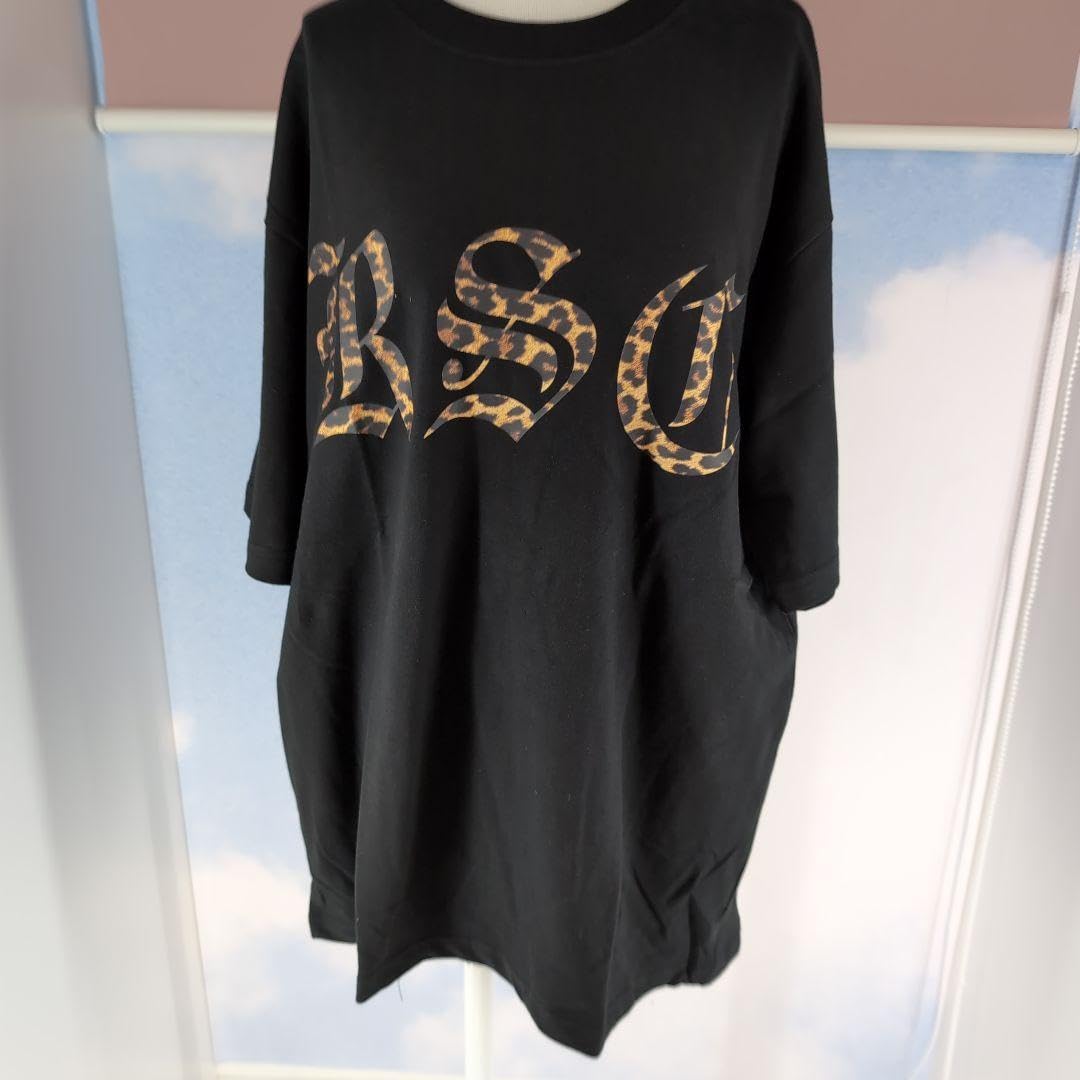 ◎未使用 ★RockonSocialClub レオパード柄Tシャツ ブラック M Rockon Social Club レオパードロゴT（ブラック） ロックオン